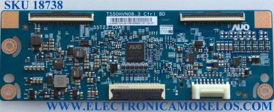 T-CON PARA TV SAMSUNG / NUMERO DE PARTE BN96-35413A / 5555T23C29 / 55.55T23.C29 / T550HVN08.3 CTRL BD / 55T23-C0A / SUSTITUTA 55.55T23.C22 / 5555T23C22 / PANEL CY-GJ055BGAVYH / MODELOS UN55J5300 / UN55J5500 / LH55RHEE / HG55ND / MAS MODELOS EN DESCRICIÓN